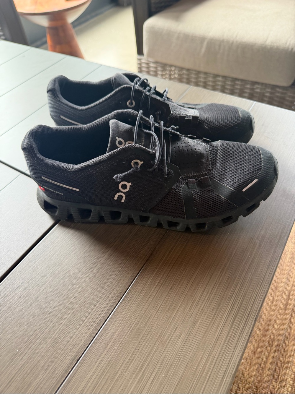 On Running women's Black Cloud Shoes with Responsive Cushioning